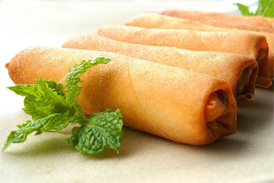 Handgemachte Fr&uuml;hlingrollen  --  Klicken f&uuml;r Details